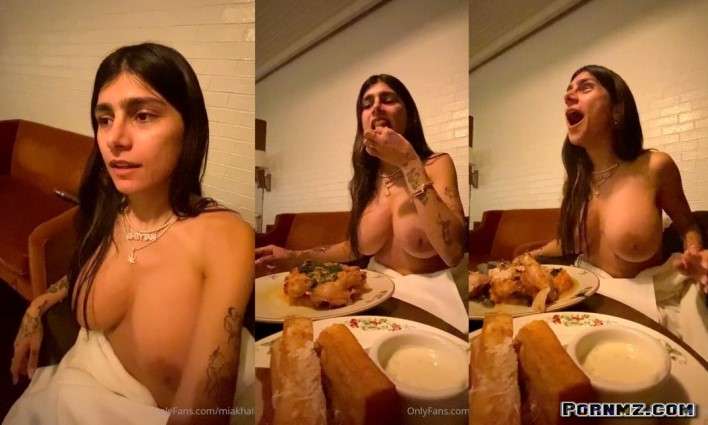 OnlyFans Mia Khalifa Dinner Topless Video Leaked Porn Pornflx